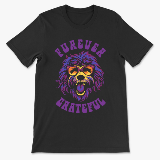 T-Shirt-Furever Grateful-Black
