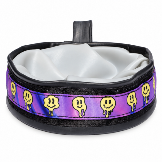 Melting Faces Travel Buddy Dog Bowl