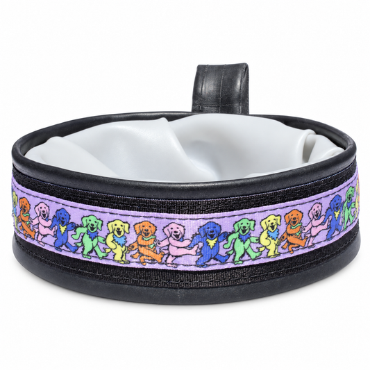 Lavendar Travel Dog Bowl